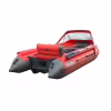 Лодка надувная ПВХ с фальшбортом Angler Reef Triton 390НД, НДНД, темно-серый/красный