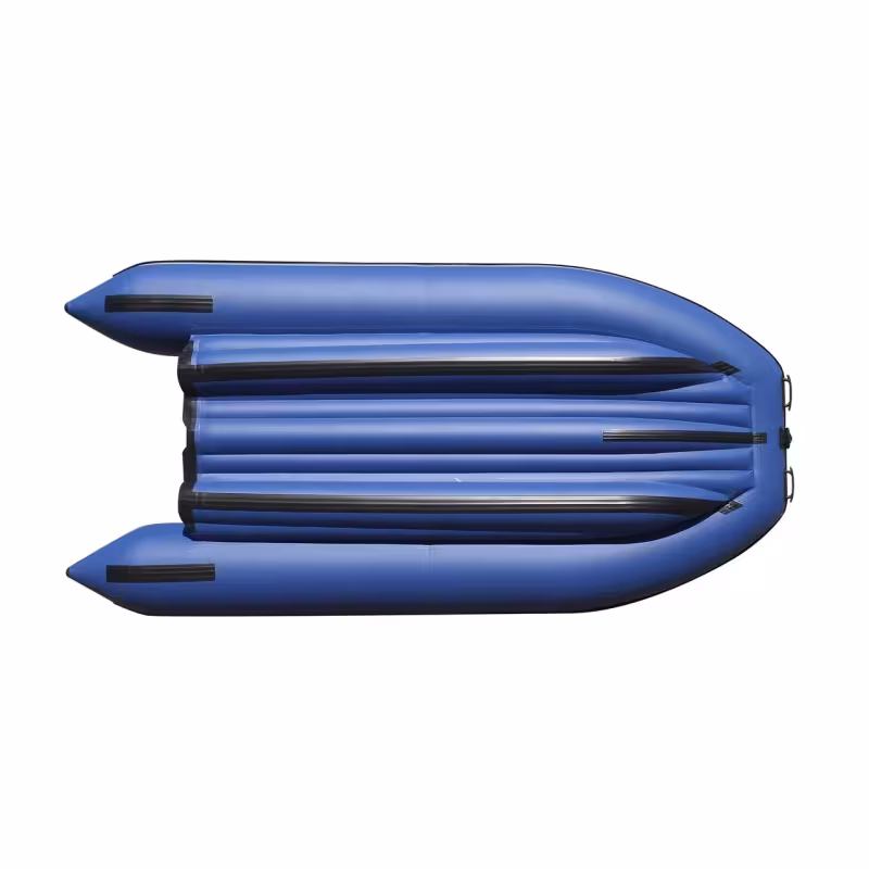 Лодка надувная ПВХ Angler Reef Triton 390НД с интегрированным фальшбортом, НДНД, темно-серый/красный