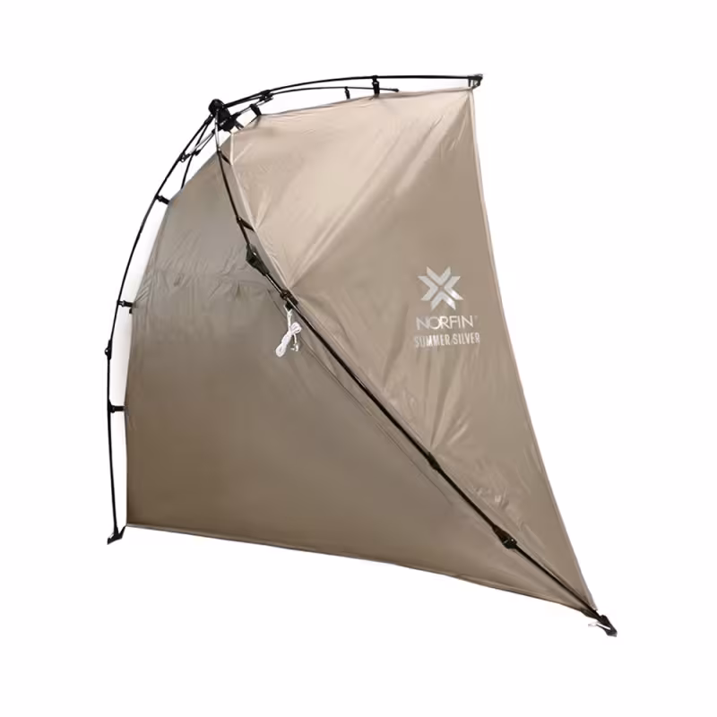 Палатка туристическая автоматическая Norfin Summer Silver NF, 3-местная, 160х160х149 см, бежевый