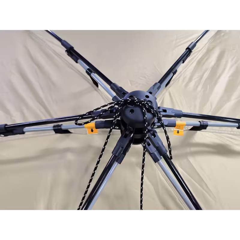 Палатка туристическая автоматическая Norfin Summer Silver NF, 3-местная, 160х160х149 см, бежевый