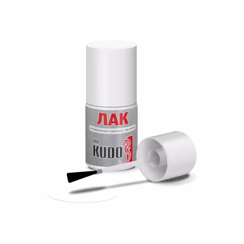Лак автомобильный ремонтный с кистью Kudo KU-70000-BB, 15 мл