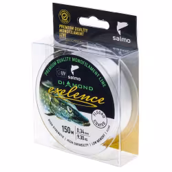 Леска флюорокарбоновая Salmo Diamond Exelence Fluoro Coated Clear 0.34 мм, 9.30 кг, 150 м