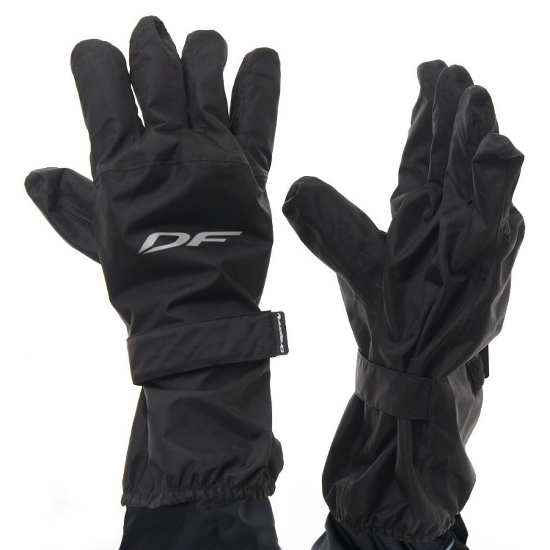 Перчатки-краги дождевые Dragonfly Black, размер универсальный