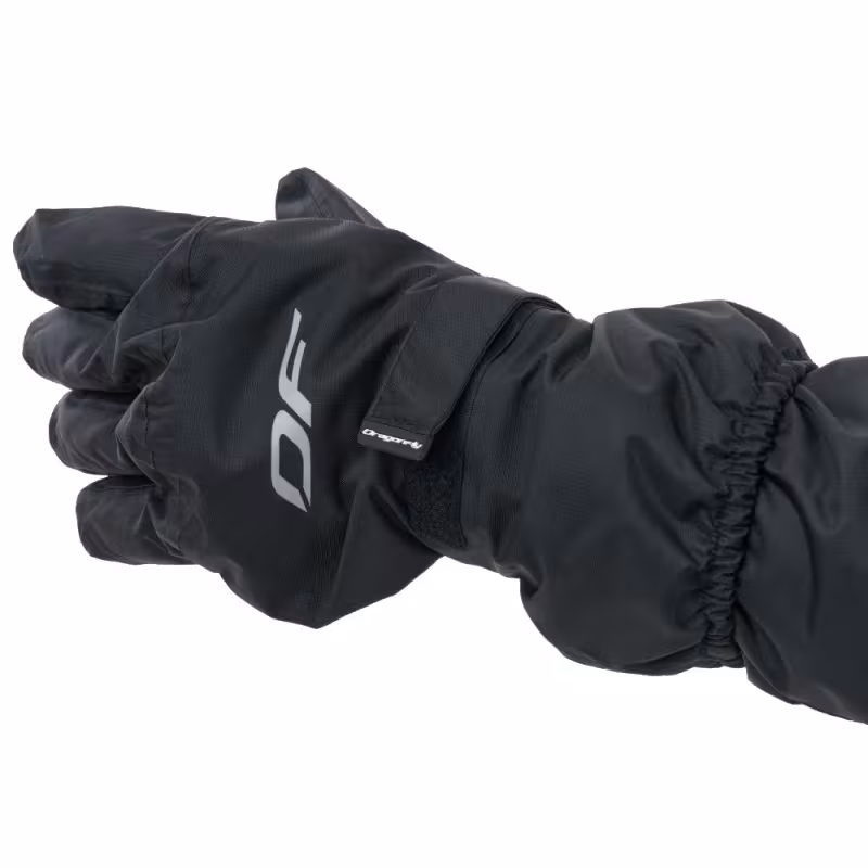 Перчатки-краги дождевые Dragonfly Black, размер универсальный