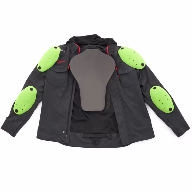 Моторубашка Dragonfly Streetfighter Graphite с защитой, черный, размер S