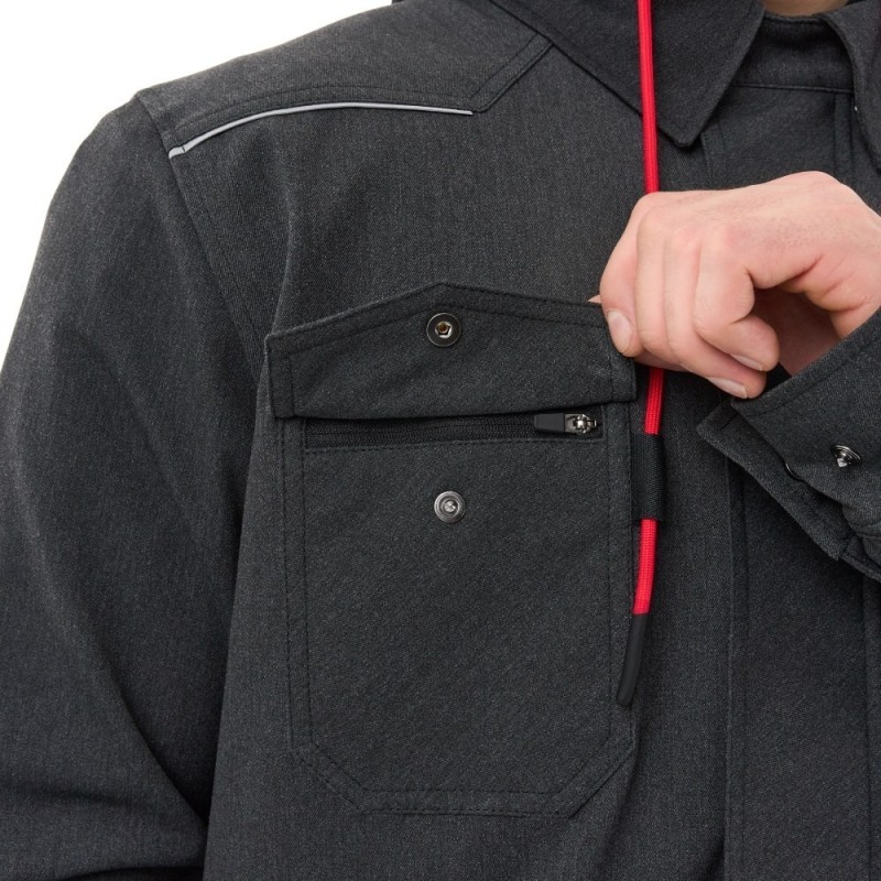 Моторубашка Dragonfly Streetfighter Graphite с защитой, черный, размер XXL