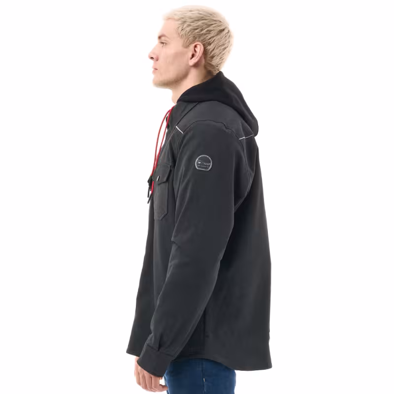 Моторубашка Dragonfly Streetfighter Graphite с защитой, черный, размер XXL