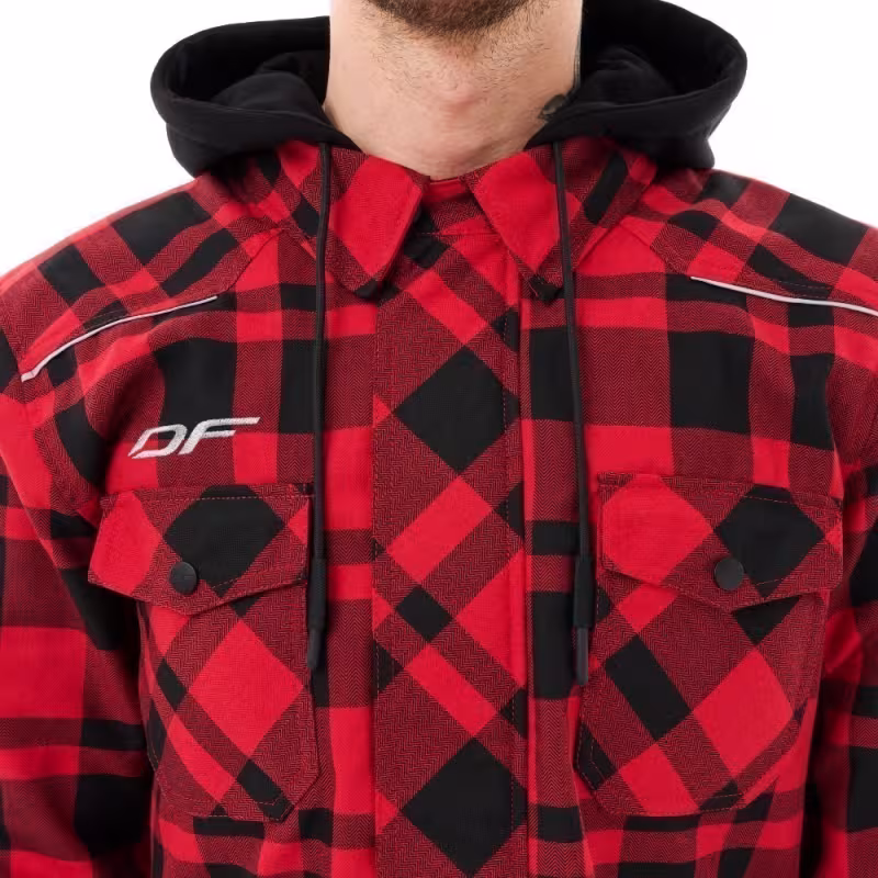 Моторубашка Dragonfly Streetfighter Man Red с защитой, красный, размер L