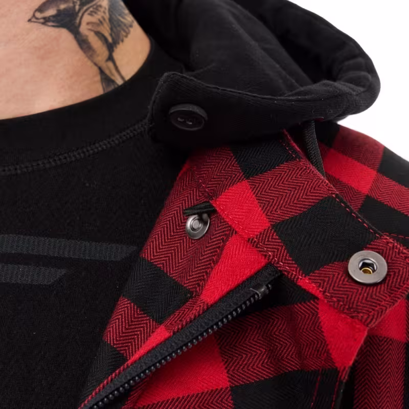 Моторубашка Dragonfly Streetfighter Man Red с защитой, красный, размер M