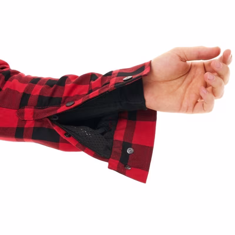 Моторубашка Dragonfly Streetfighter Man Red с защитой, красный, размер S