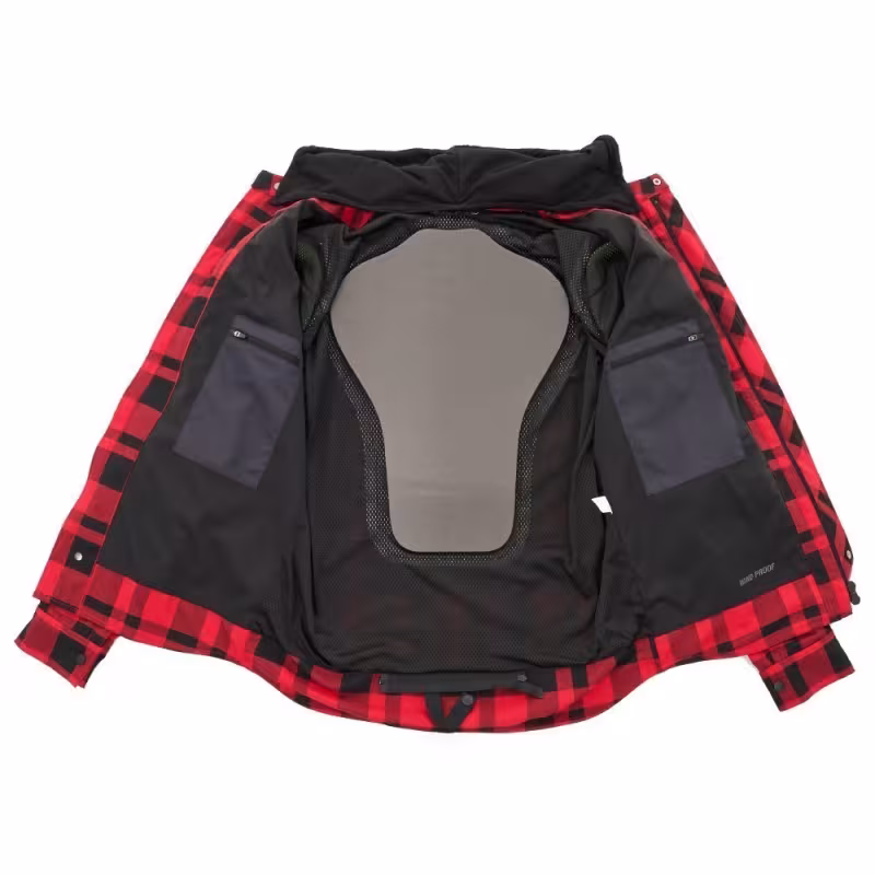 Моторубашка Dragonfly Streetfighter Man Red с защитой, красный, размер XL