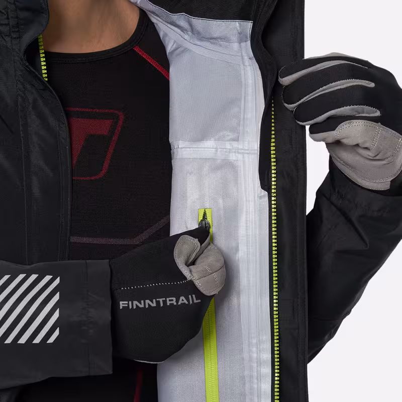 Куртка мужская Finntrail Mudway 2010 Graphite, мембрана Hard-Tex, черный, размер 54-56 (MK), 170-180 см