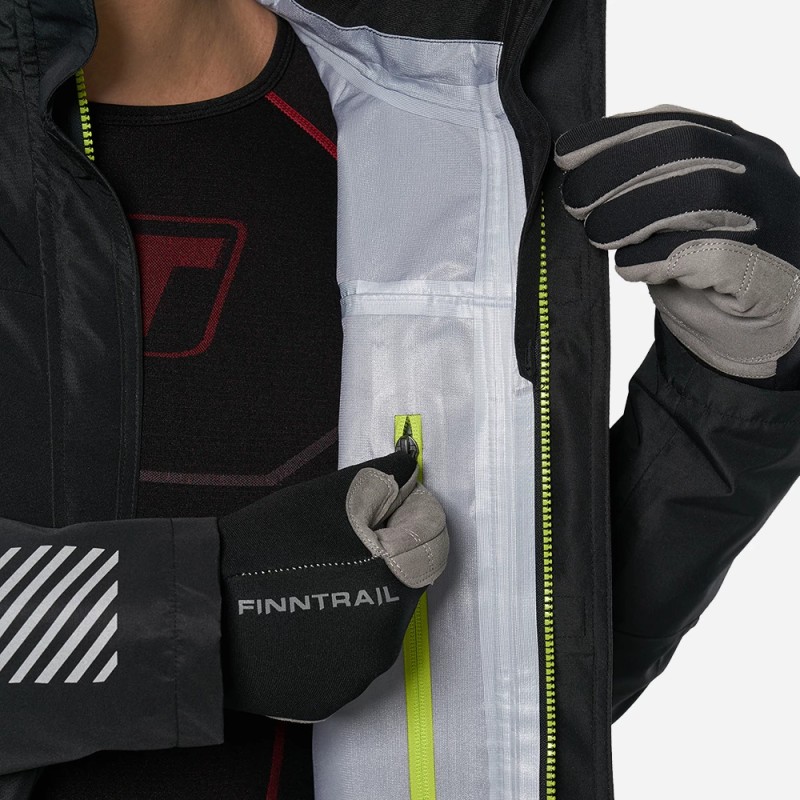 Куртка мужская Finntrail Mudway 2010 Graphite, мембрана Hard-Tex, черный, размер 54-56 (MK), 170-180 см