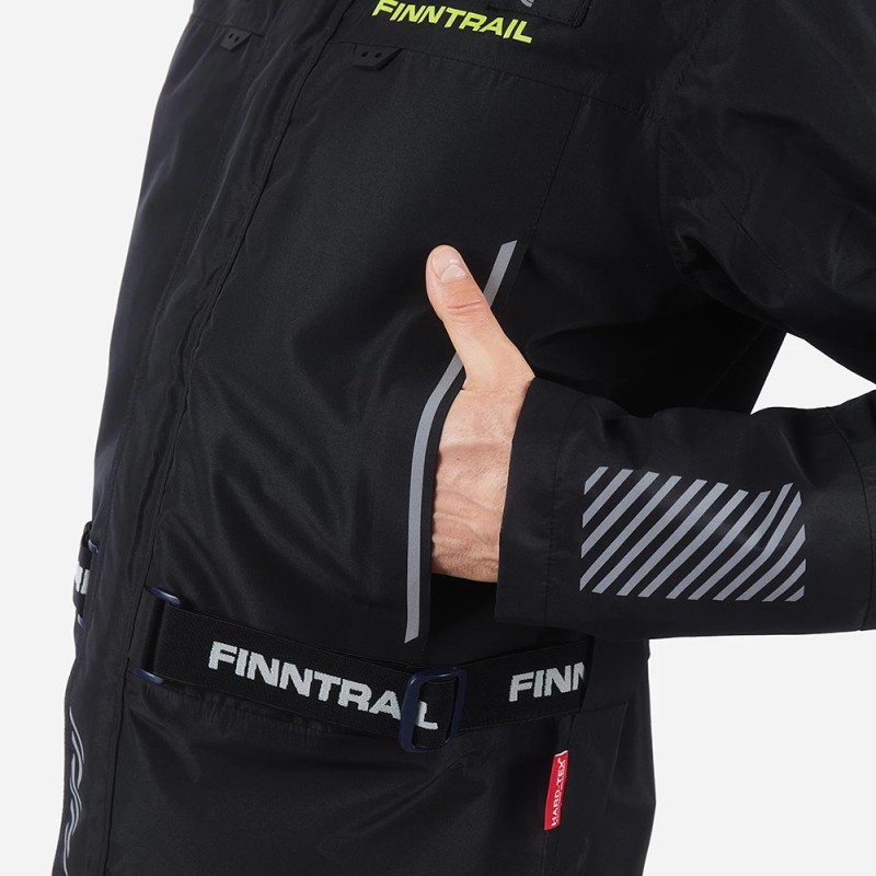 Куртка мужская Finntrail Mudway 2010 Graphite, мембрана Hard-Tex, черный, размер 54-56 (MK), 170-180 см