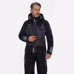 Куртка мужская Finntrail Mudway 2010 CamoShadowBlack, мембрана Hard Tex, черный, размер 44-46 (S), 165-175 см