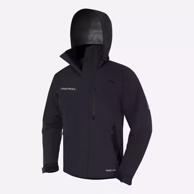 Куртка мужская Finntrail Excalibur 4032 DarkGrey, черный, размер 44-46 (S), 165-175 см