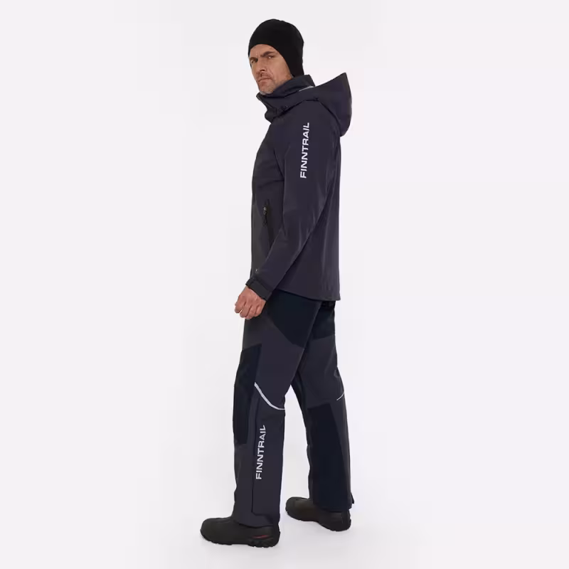 Куртка мужская Finntrail Excalibur 4032 DarkGrey, черный, размер 48-50 (M), 170-180 см
