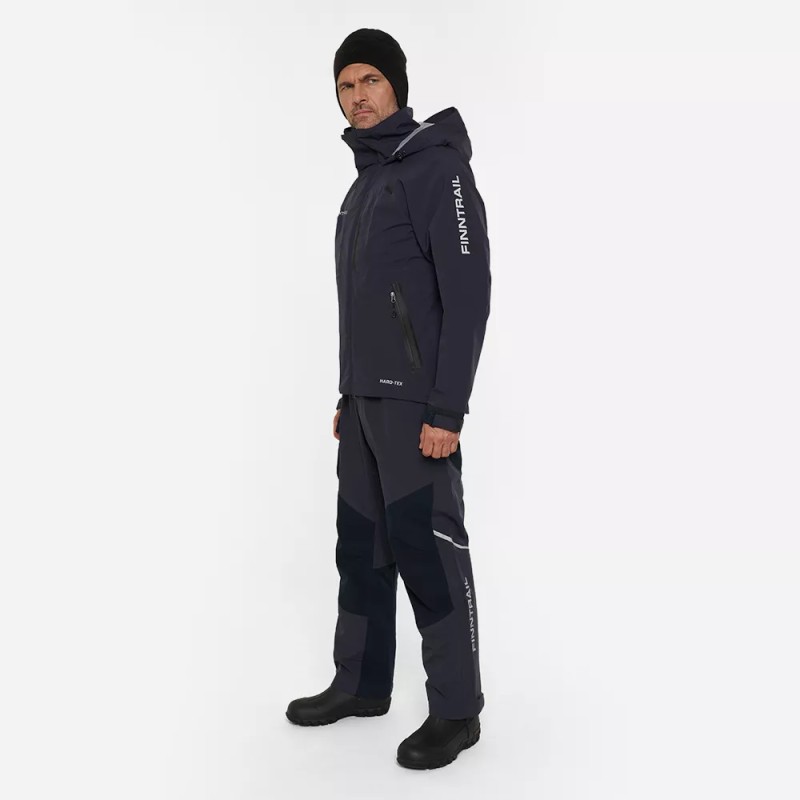 Куртка мужская Finntrail Excalibur 4032 DarkGrey, черный, размер 54-56 (MK), 170-180 см