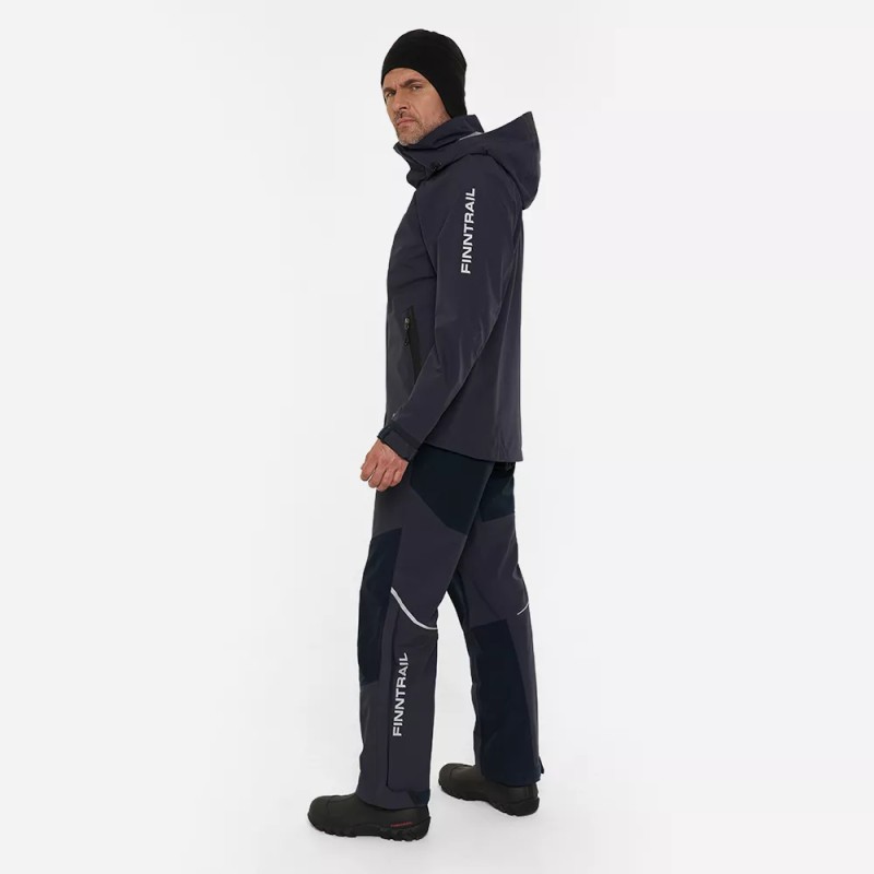 Куртка мужская Finntrail Excalibur 4032 DarkGrey, черный, размер 50-52 (L), 175-185 см