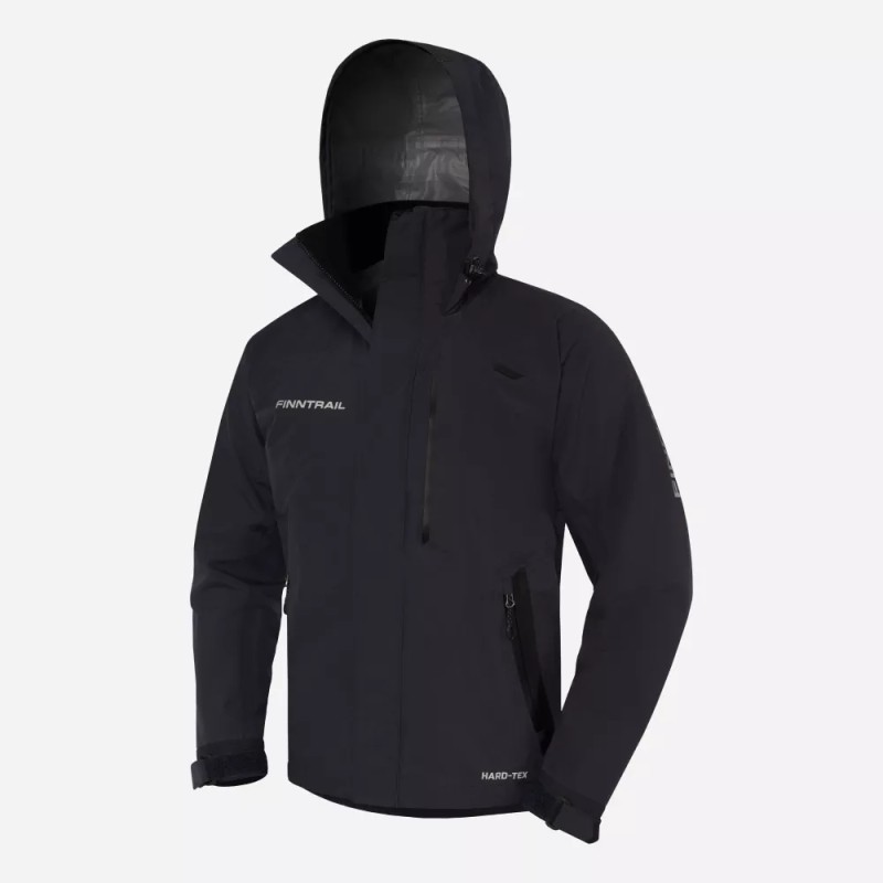 Куртка мужская Finntrail Excalibur 4032 DarkGrey, мембрана Hard-Tex, черный, размер 58-60 (XXL), 185-195 см