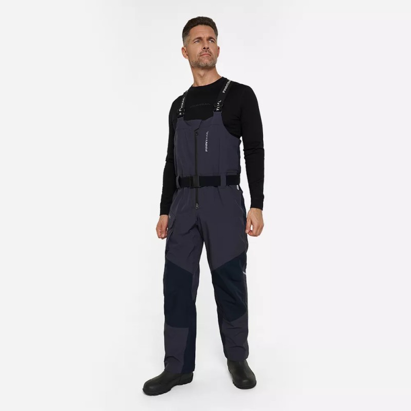 Полукомбинезон мужской Finntrail Excalibur 4616 DarkGrey, мембрана Hard-Tex, черный, размер 50-52 (L), 175-185 см