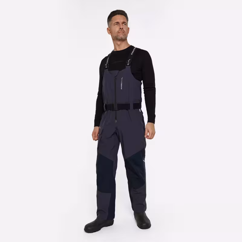 Полукомбинезон мужской Finntrail Excalibur 4616 DarkGrey, мембрана Hard-Tex, черный, размер 54-56 (XL), 180-190 см