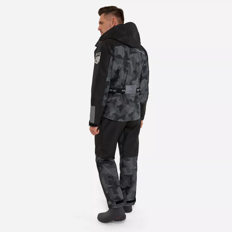 Костюм мужской Finntrail Thor 3420 CamoShadowBlack, черный, размер 54-56 (MK), 170-180 см