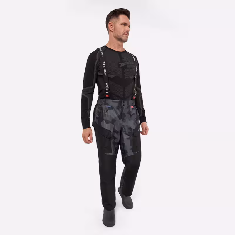 Костюм мужской Finntrail Thor 3420 CamoShadowBlack, черный, размер 54-56 (MK), 170-180 см