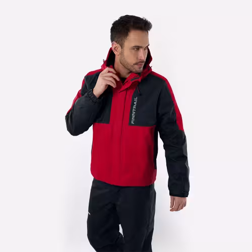 Куртка мужская Finntrail LightSuit 3504 Red, мембрана Hard-Tex, красный, размер 40-42 (XXS), 155-165 см