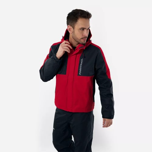 Куртка мужская Finntrail LightSuit 3504 Red, мембрана Hard-Tex, красный, размер 40-42 (XXS), 155-165 см