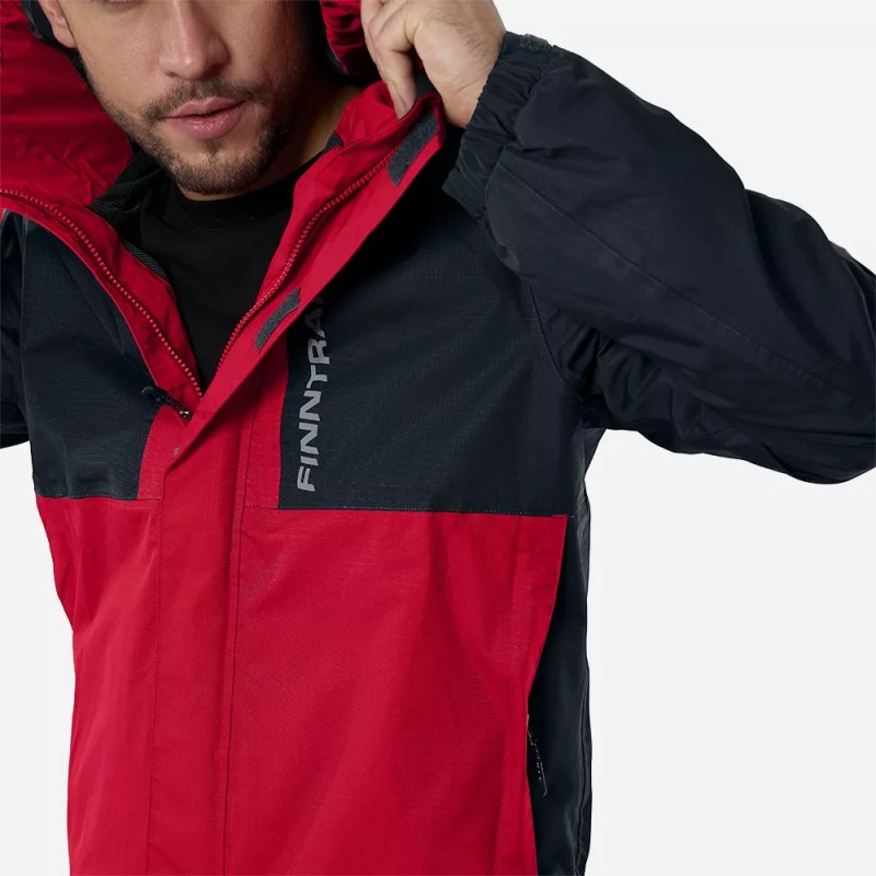 Куртка мужская Finntrail LightSuit 3504 Red, мембрана Hard-Tex, красный, размер 44-46 (S), 165-175 см