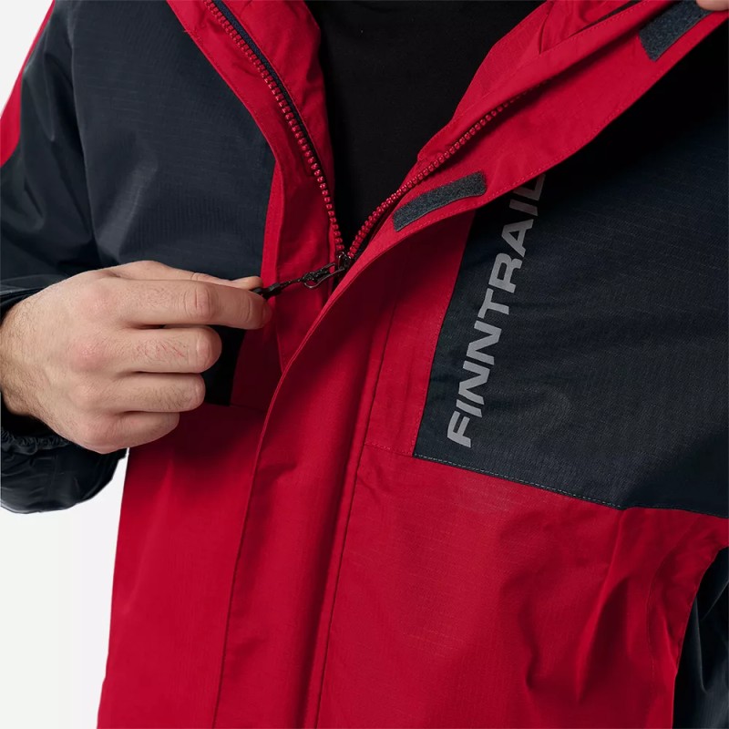 Куртка мужская Finntrail LightSuit 3504 Red, мембрана Hard-Tex, красный, размер 54-56 (XL), 180-190 см