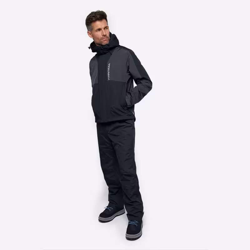 Куртка мужская Finntrail LightSuit 3504 Graphite, мембрана Hard-Tex, черный, размер 42-44 (XS), 160-170 см