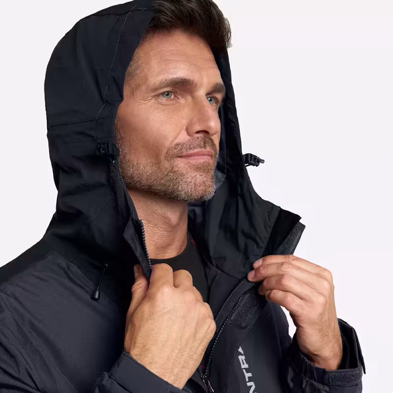 Куртка мужская Finntrail LightSuit 3504 Graphite, мембрана Hard-Tex, черный, размер 44-46 (S), 165-175 см