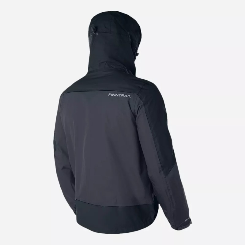 Куртка мужская Finntrail LightSuit 3504 Graphite, мембрана Hard-Tex, черный, размер 54-56 (XL), 180-190 см