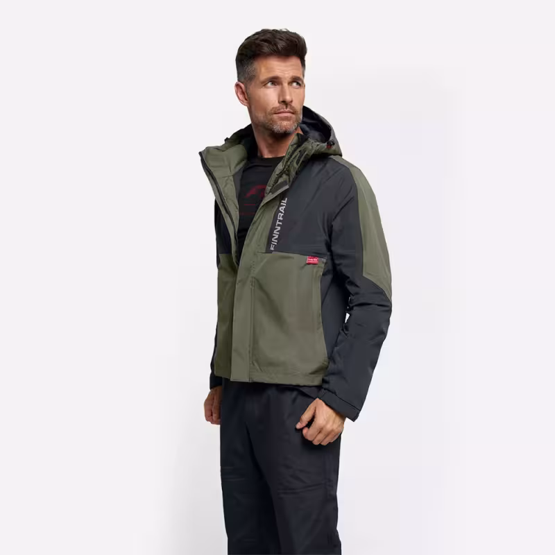 Куртка мужская Finntrail LightSuit 3504 Khaki, мембрана Hard-Tex, хаки, размер 48-50 (M), 170-180 см