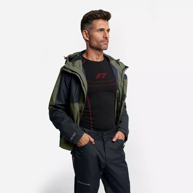 Куртка мужская Finntrail LightSuit 3504 Khaki, мембрана Hard-Tex, хаки, размер 48-50 (M), 170-180 см