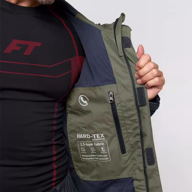 Куртка мужская Finntrail LightSuit 3504 Khaki, мембрана Hard-Tex, хаки, размер 54-56 (XL), 180-190 см