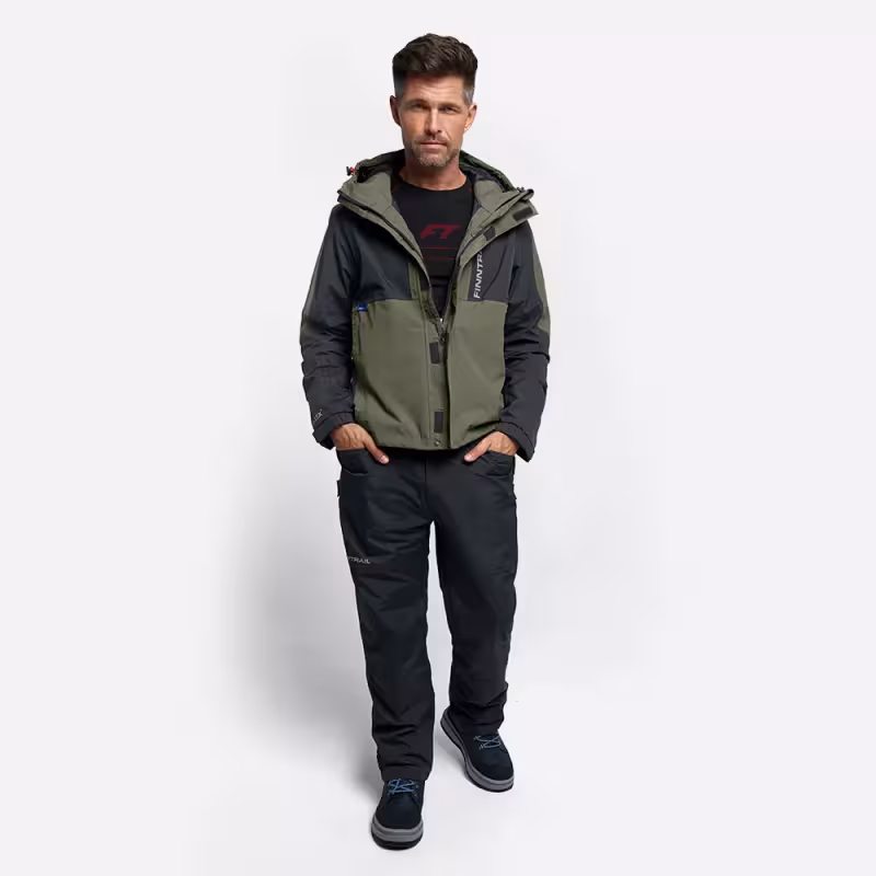 Куртка мужская Finntrail LightSuit 3504 Khaki, мембрана Hard-Tex, хаки, размер 54-56 (XL), 180-190 см