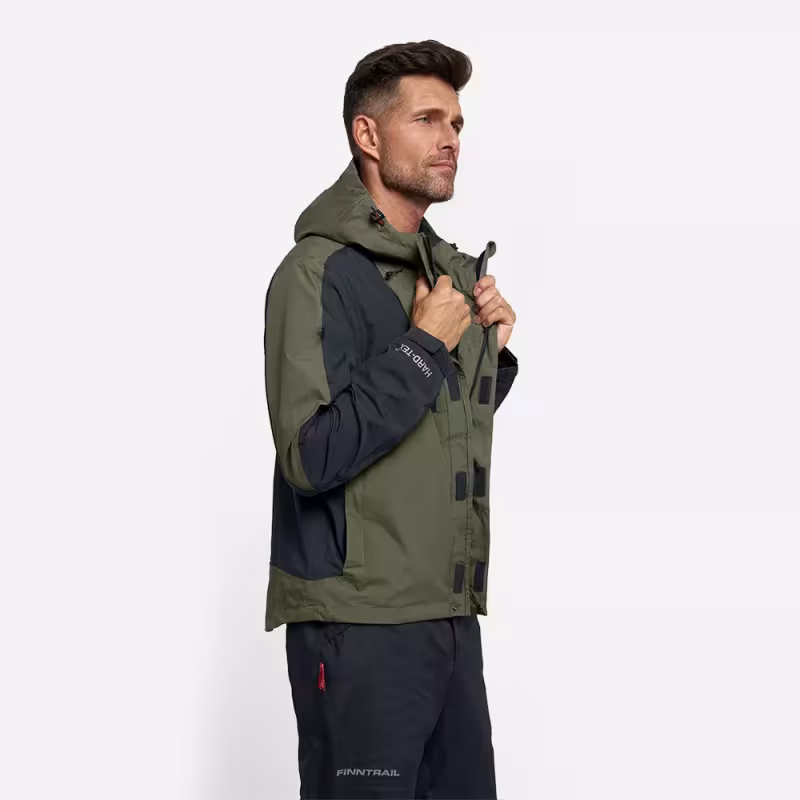 Куртка мужская Finntrail LightSuit 3504 Khaki, мембрана Hard-Tex, хаки, размер 58-60 (XXL), 185-195 см