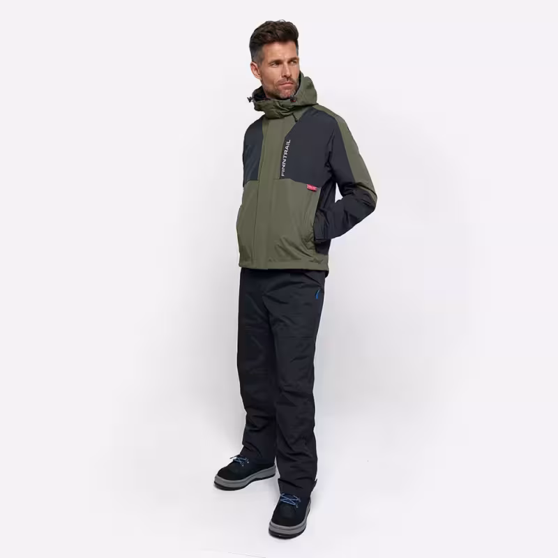 Куртка мужская Finntrail LightSuit 3504 Khaki, мембрана Hard-Tex, хаки, размер 62-64 (XXXL), 190-200 см