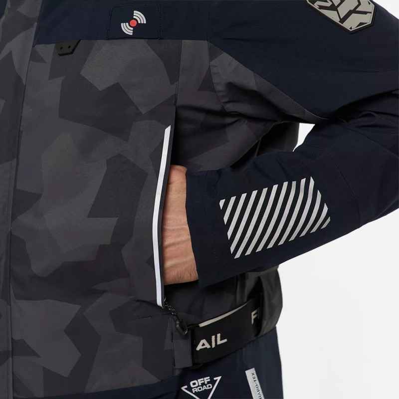 Куртка мужская Finntrail Mudway 2010 CamoShadowBlack, мембрана Hard Tex, черный, размер 62-64 (XXXL), 190-200 см