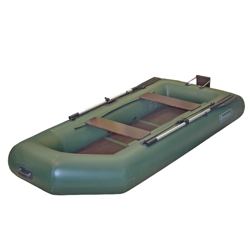 Лодка надувная ПВХ Флинк Феникс 280Т Люкс, пайол фанерный, оливковый