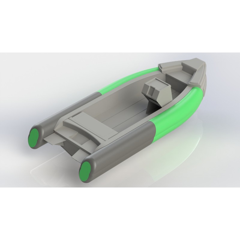 Лодка РИБ с интегрированным фальшбортом Angler Tornado 460S FI