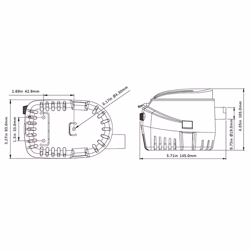 Помпа трюмная автоматическая SeaFlo 10264266