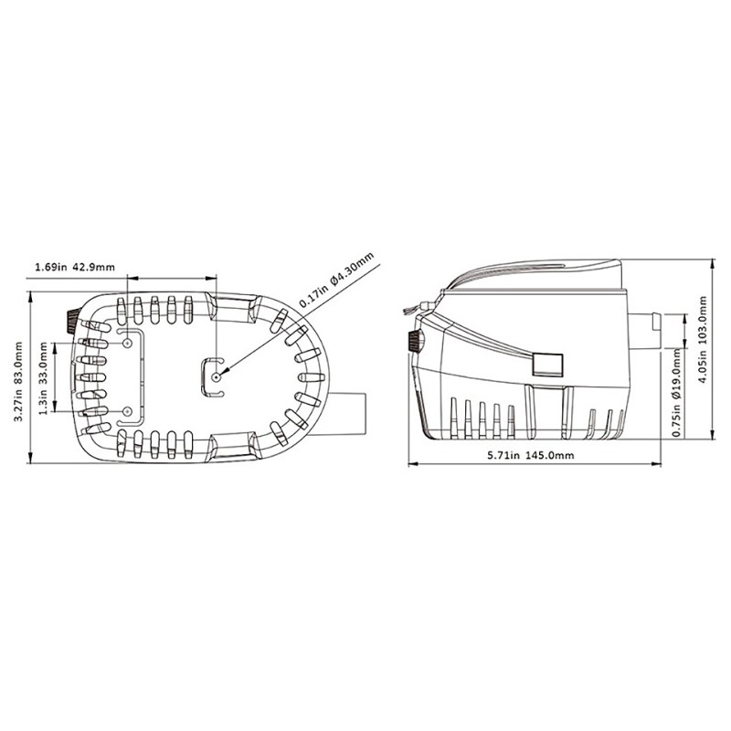 Помпа трюмная автоматическая SeaFlo 10264266