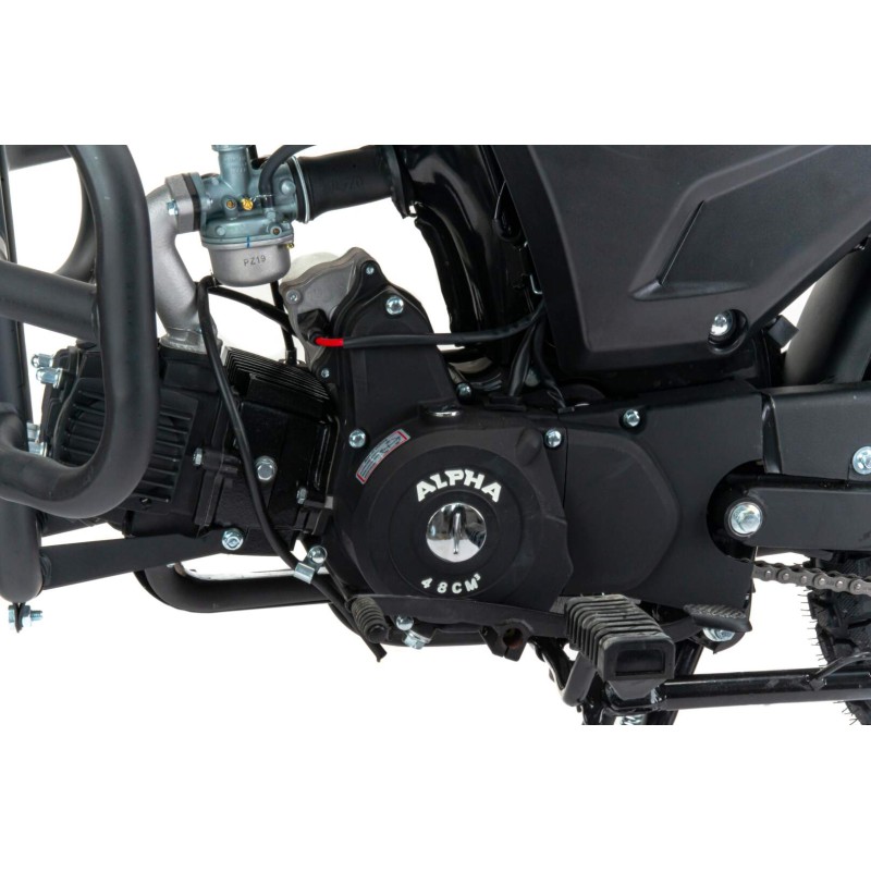 Мопед Motoland Alpha Forester RS 11,  черный (колеса 17/17)