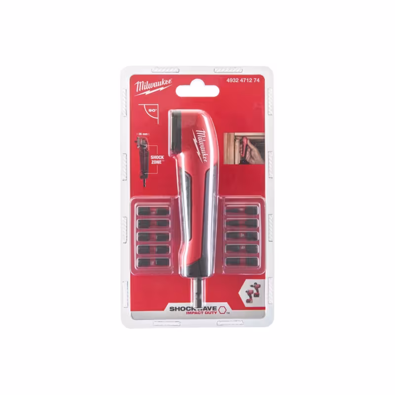 Насадка угловая c набором бит Milwaukee Shockwave 4932471274, 10 шт