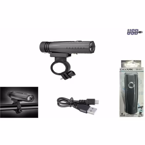 Фонарь велосипедный передний Rapida QX-Q71 Lumins, 4 режима