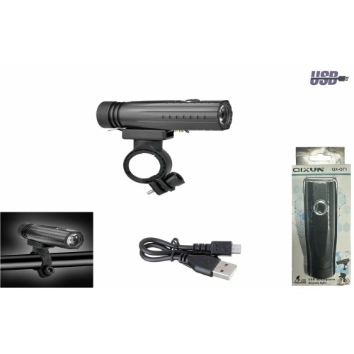 Фонарь велосипедный передний Rapida QX-Q71 Lumins, 4 режима